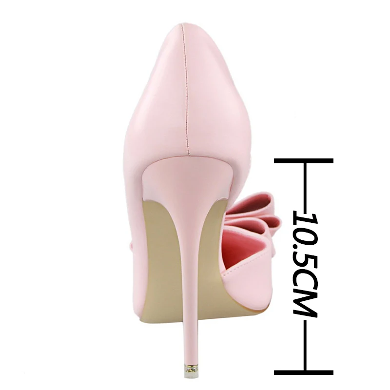 BIGTREE Shoes Bow-knot Woman Pumps Stiletto 10.5 Cm Women Basic Pump Pointed Toe Classic Pumps Sexy High Heels Women Shoes 2025 - Image 6