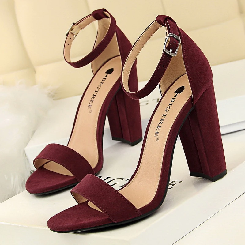 2025 Sexy High Heels New Women Pumps Comfort Women Shoes Block Heels Ladies Shoes Buckle Women Heels Female Shoes Women Sandals - Image 2