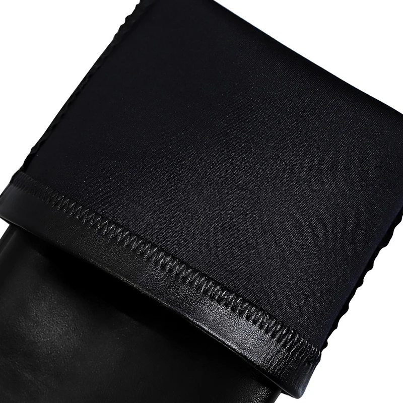 BIGTREE Shoes Stiletto Sexy Over-the-Knee Boots Black Leather Boots Sexy Thin High Heel Boots Winter Long Boots Plus Size 43 - Image 5