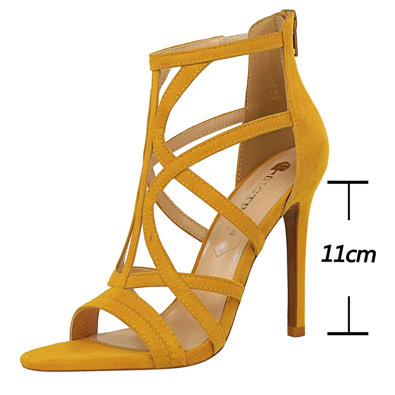 BIGTREE Shoes Roman Style High Heels Woman Pumps Stiletto Heels 11 Cm Women Heels Sexy Party Shoes Hollow Out Women Sandals 2025 - Image 6