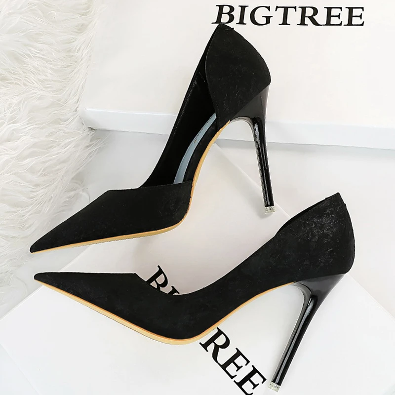 BIGTREE Shoes 2025 New Designer Woman Pumps Pointed Toe Sexy High Heels Party Shoes Fashion Office Shoes Stiletto Heels 10.5 Cm