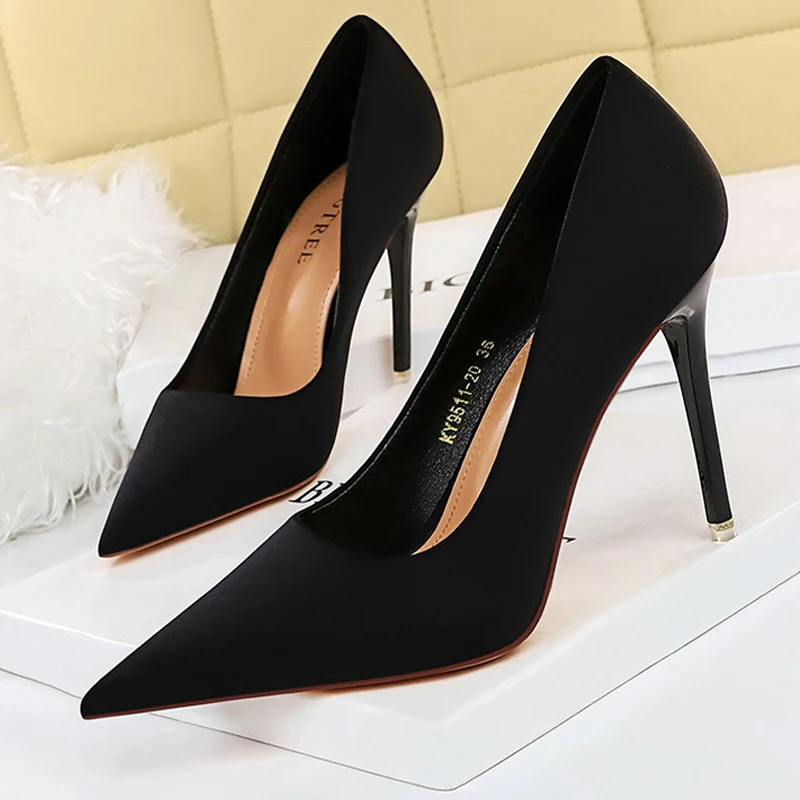 BIGTREE Shoes Satin Women Pumps 2025 New Purple High Heels Fashion Women Shoes Stiletto Luxury Noble Party Shoes Women Heels - Image 4
