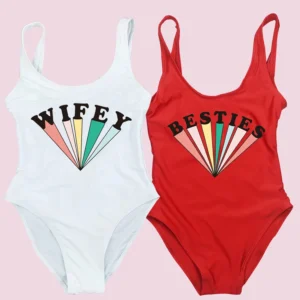 Women Swimwear Bikini Bathing Suit Team Bride Wedding Party Bride Squad One Piece Swimsuit Lady Wedding Party Bachelorette Party