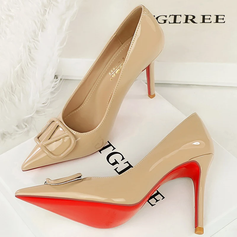 BIGTREE Shoes Women Pumps Fashion New Style High Heels Sexy Party shoes patent leather Women heels 10 CM Thin heels Luxury 2025 - Image 4