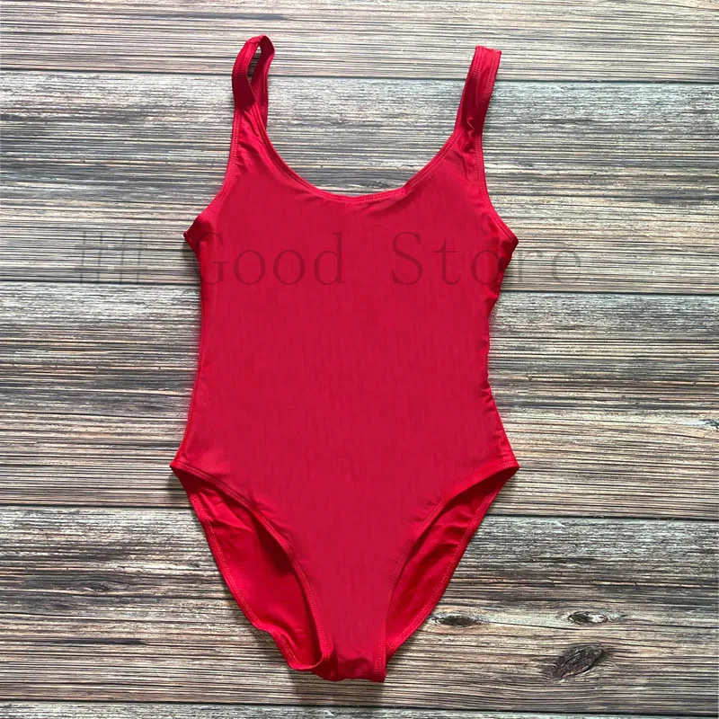 2022 One Piece Swimsuit Blank Swimwear Women Swimming Suit Plus Size Pure swim suit wholesale Bathing Bodysuit maillot de bain - Image 3
