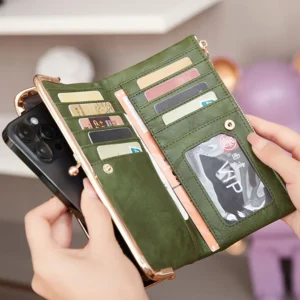 Vintage Woman Wallet New Multi Functional Card Holder Wallet PU Leather Coin Phone Storage Long Purse Woman's Wallets QB332