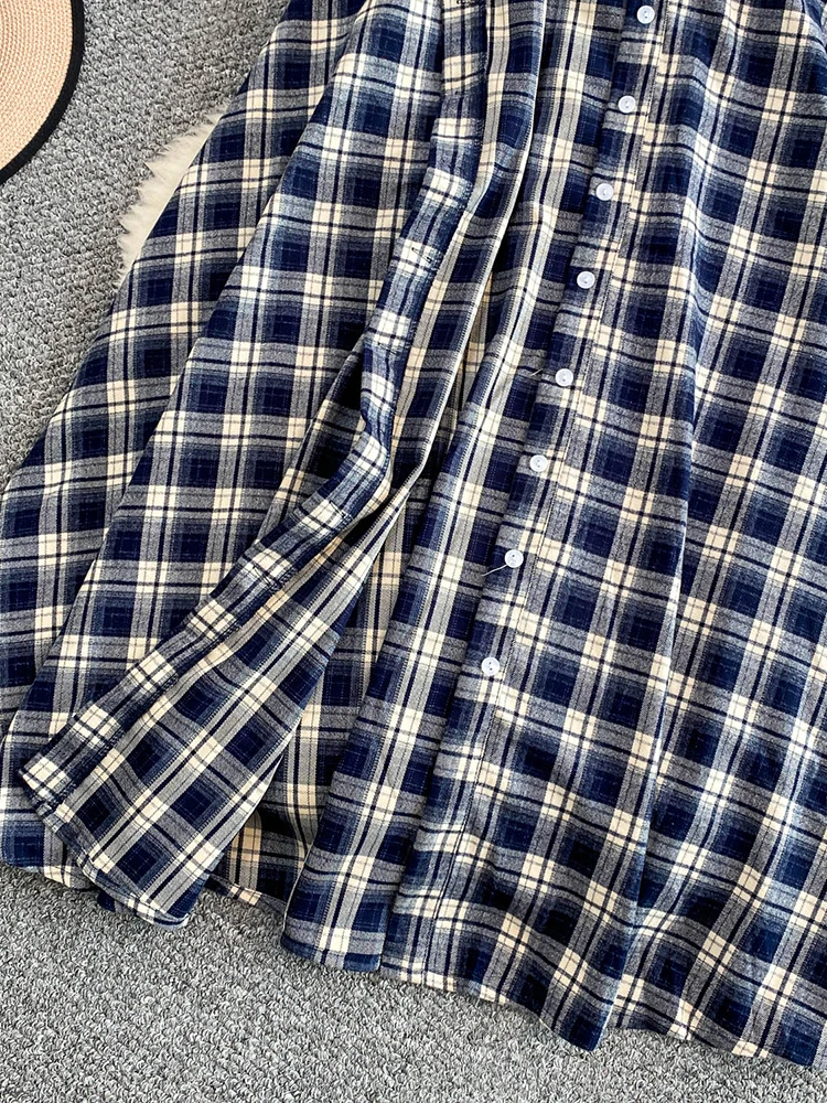 New Arrival Women's Skirt Unique Single-breasted Skirt, Hot Girl Style, Versatile Plaid High Waist Slim Mid-length Faldas SK060 - Image 3