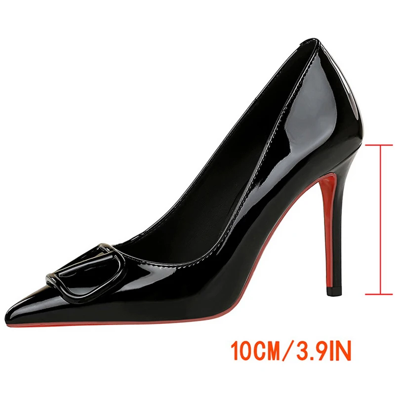 BIGTREE Shoes Women Pumps Fashion New Style High Heels Sexy Party shoes patent leather Women heels 10 CM Thin heels Luxury 2025 - Image 3