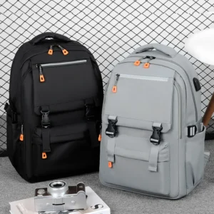 Fashion Backpack Women and Men Large Capacity Travel Backpacks 14 inch Laptop Bag Girl and Boy School Backpack Black