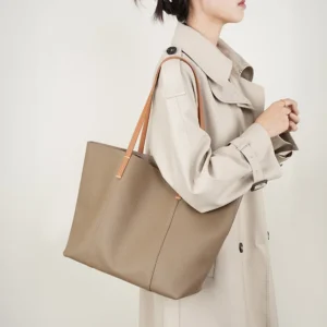 Genuine Leather Women's Bag High Quality Large Capacity Women Tote Bag Fashion Cowhide Female Shopping Shoulder Bags 2378